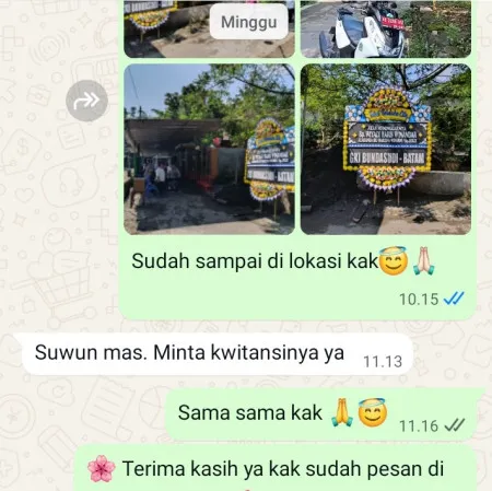 Pengiriman Papan Bunga Duka Watuagung Baturetno